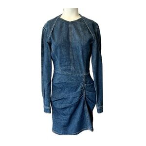 IRO Lenay Pleated Denim Mini Dress